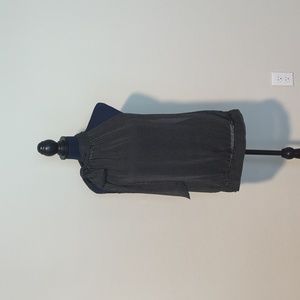 See through halter high neck top